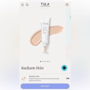 Two Tubes of Tula Radiant Skin, 05 Light Neutral, New